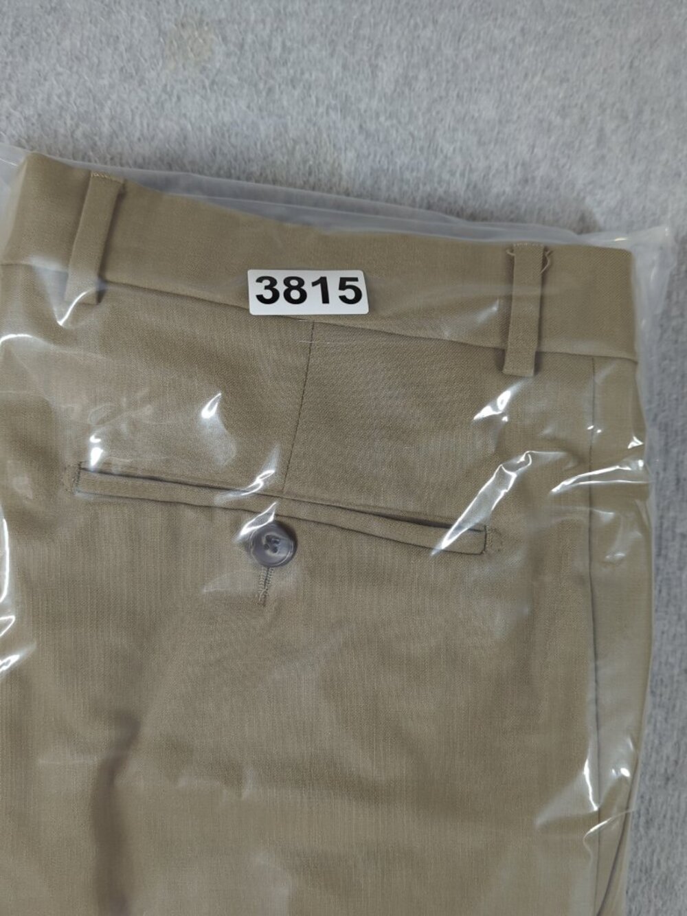 Ballin Dress Pants Men's 34x27 Tan Super 120's Wool Trousers Comfort EZE - Picture 10 of 10